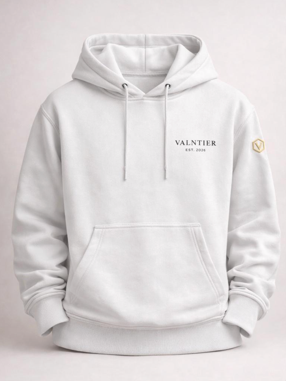 VALNTIER Essential Hoodie Pure Ivory