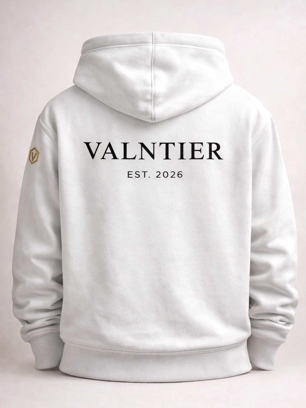 VALNTIER Essential Hoodie Pure Ivory