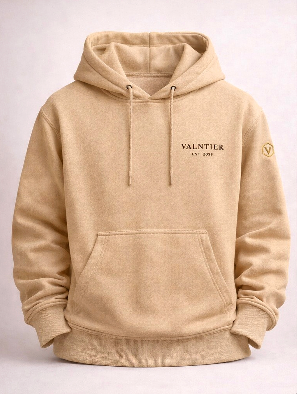 VALNTIER Essential Hoodie Desert Sand