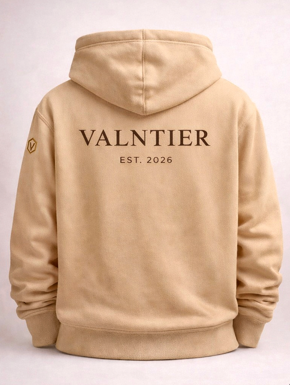 VALNTIER Essential Hoodie Desert Sand