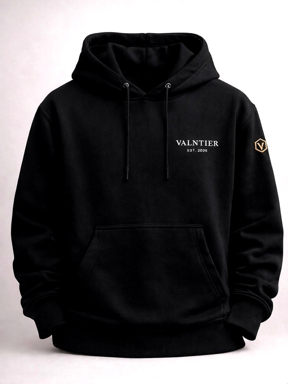 VALNTIER Essential Hoodie Phantom Black