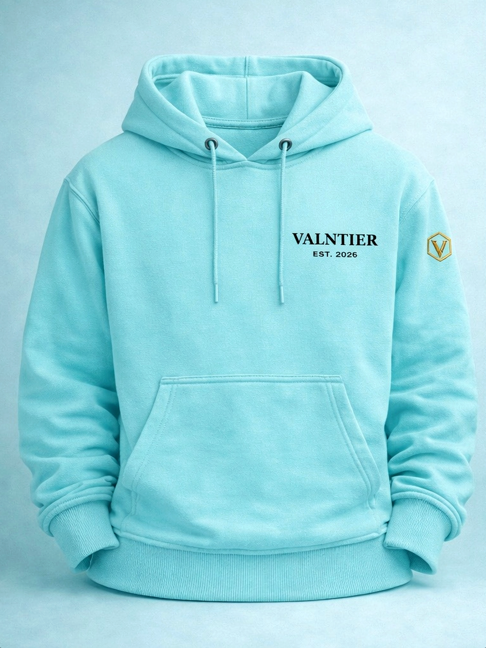VALNTIER Essential Hoodie Coastal Blue