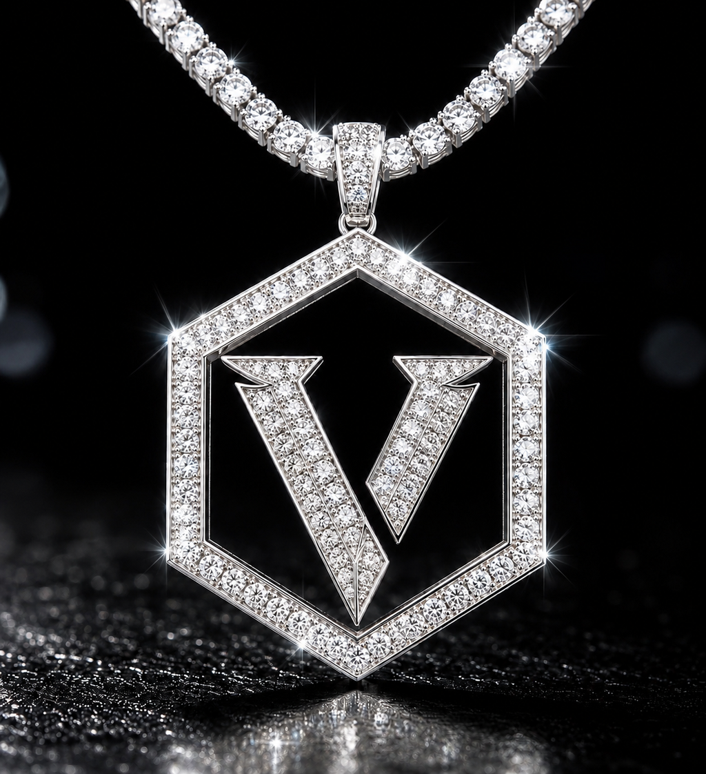 VALNTIER Ice Tennis Necklace