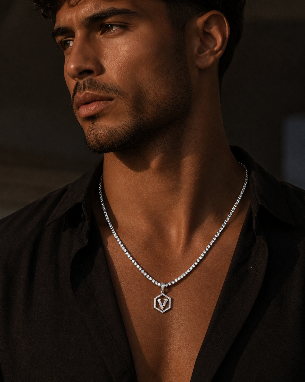 VALNTIER Ice Tennis Necklace